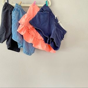 Bundle of size 3T shorts / skort